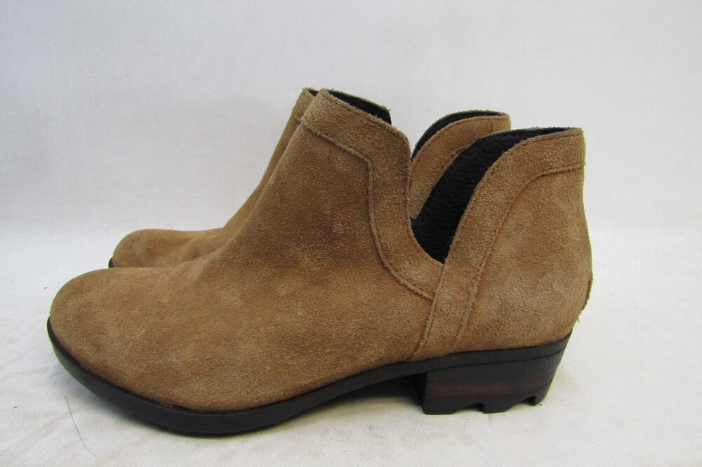 Sorel Womens Size 8 M Brown Suede Chelsea Ankle Boots Booties